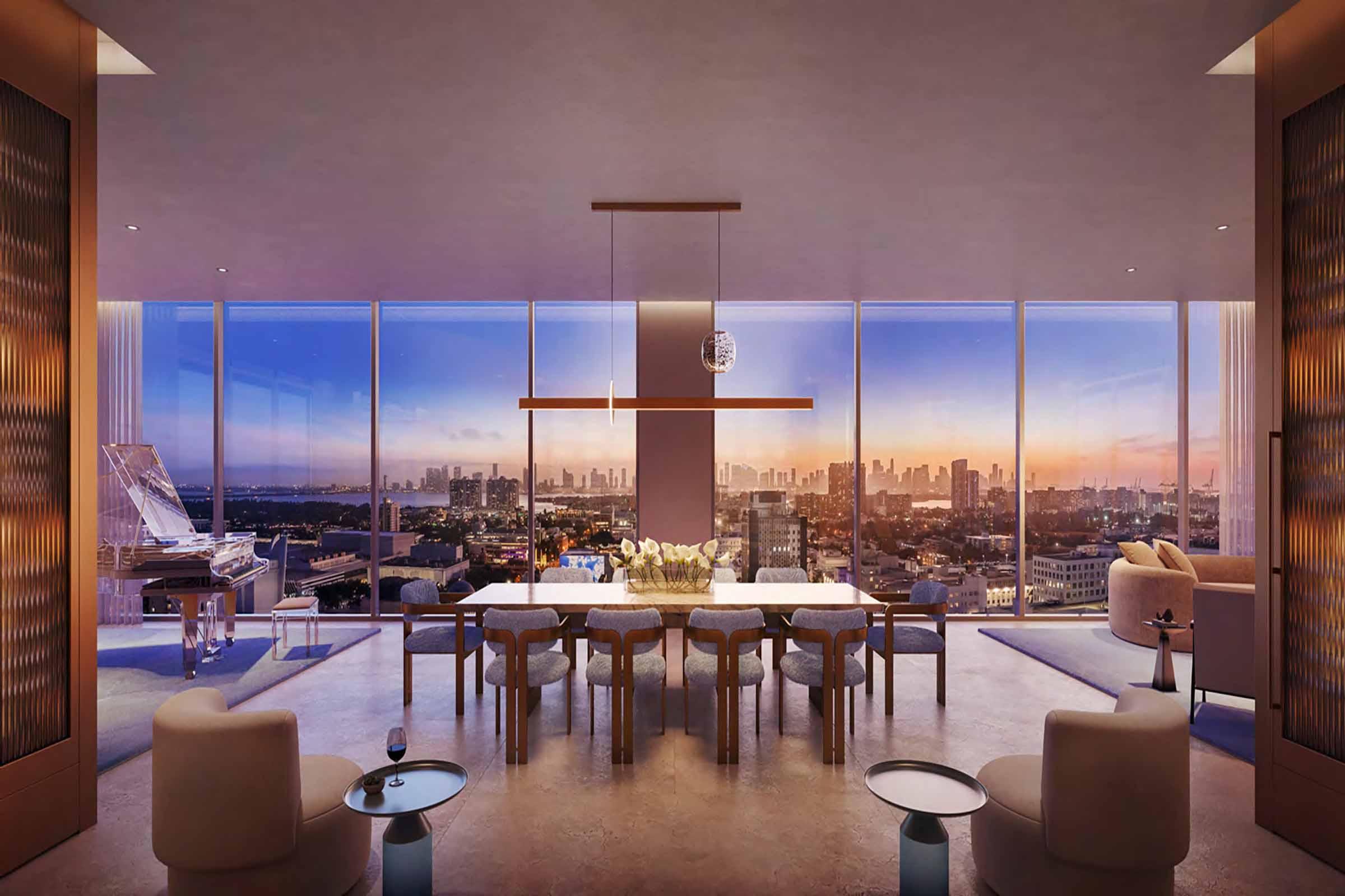 Rendering of The Ritz-Carlton South Beach Dining Room